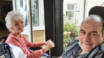Reunion for mother and son at Wiltshire care home